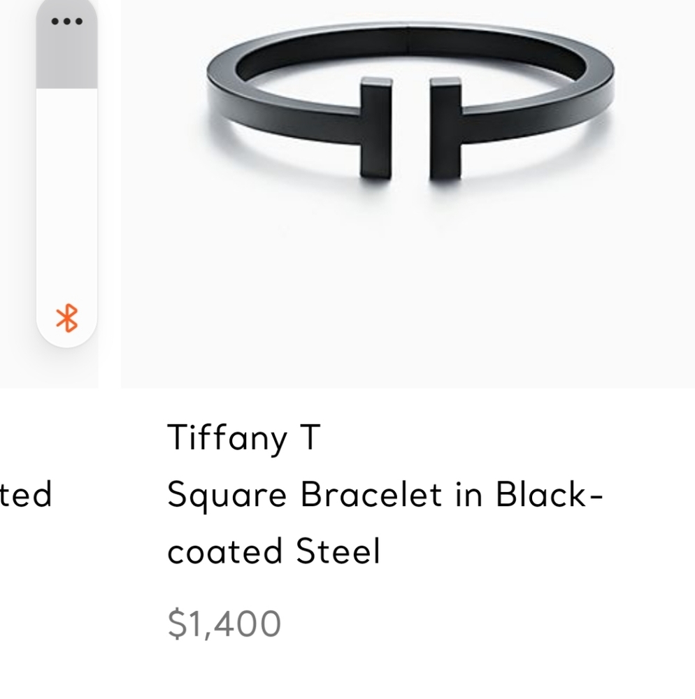 Tiffany & Co. Black T Square Bangle Ss Ueno Bracel
